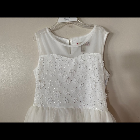 Girls Speechless White Flower Girl Dress Toule - Picture 3 of 6